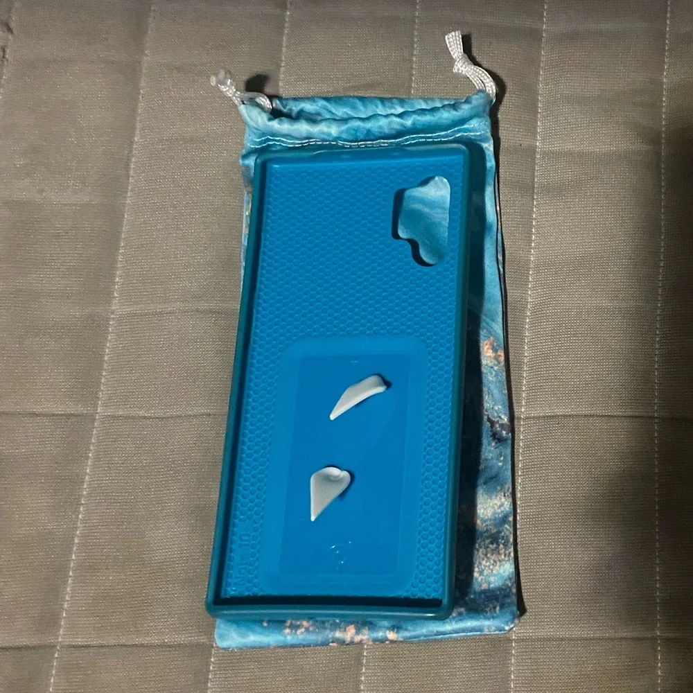 Loopy Case Blue Marble Phone Case with Gold Accents